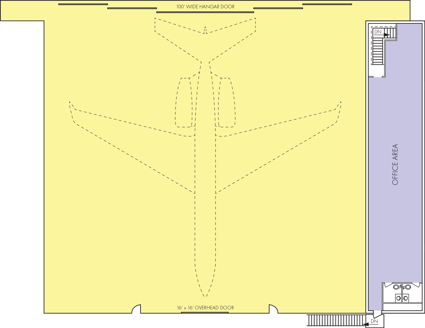 Deadhorse Aviation Center Hangar 2 floor plans, level 2